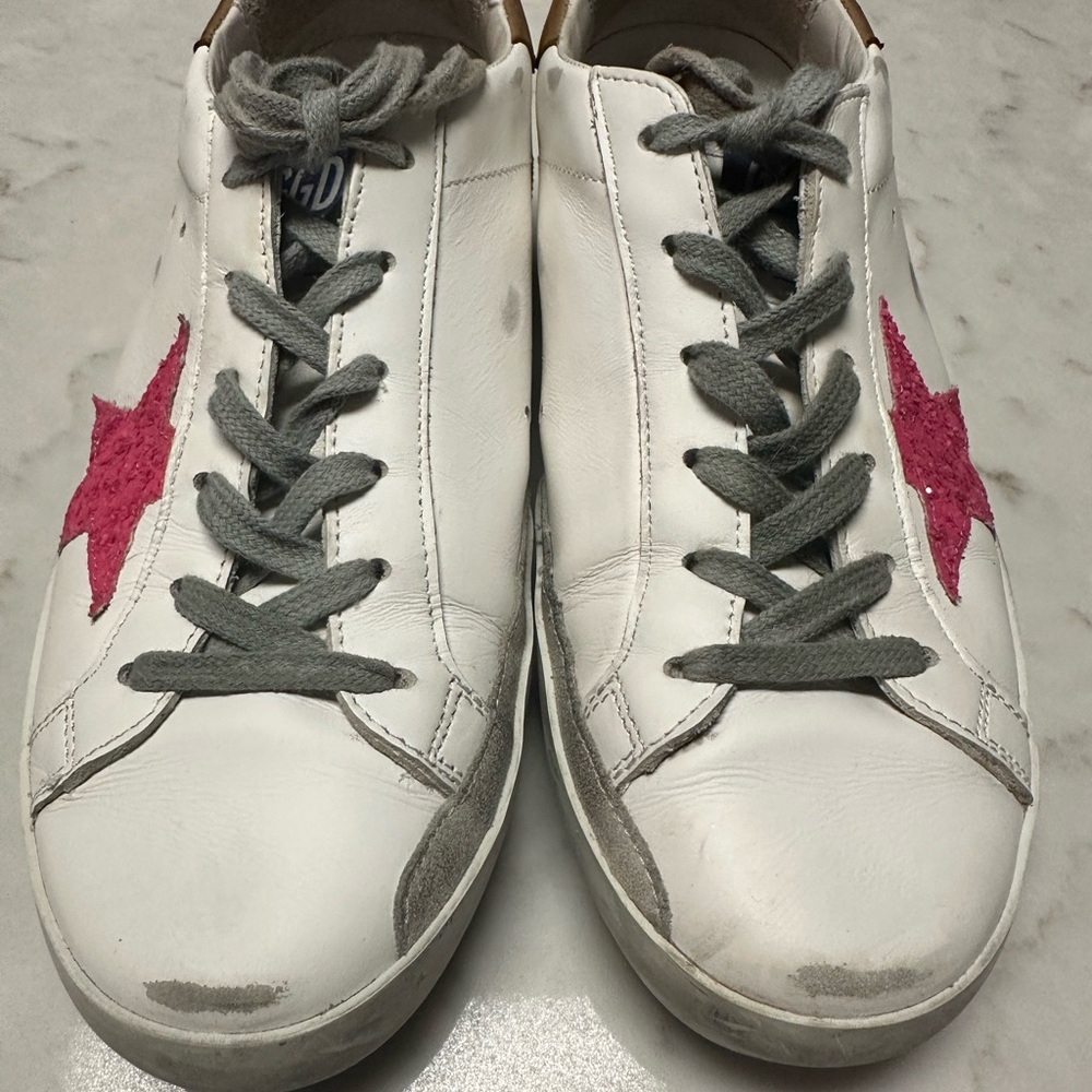 Golden Goose Super-Star Sneakers with Brown Accent - Picture 3 of 16